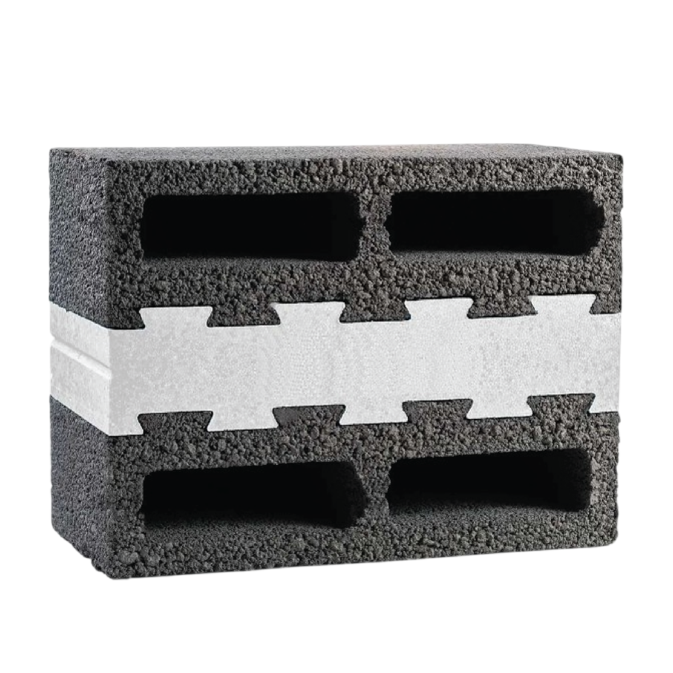 White Sandwich Thermal Volcanic Block 302040